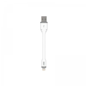 3SixT USB A to Lightning Clip & Sync 10cm Cable White
